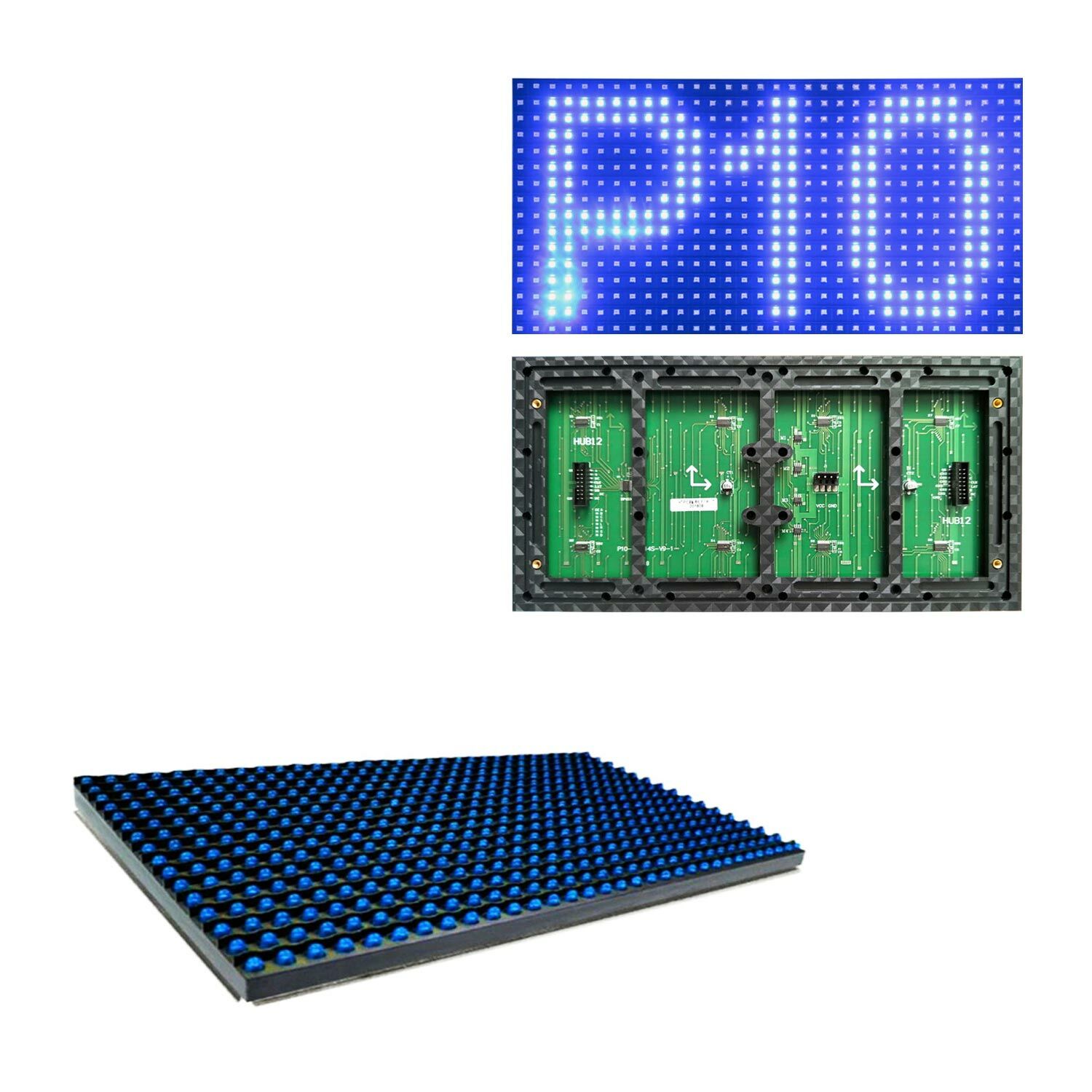 LED PANEL P10 MAVİ 16X32CM