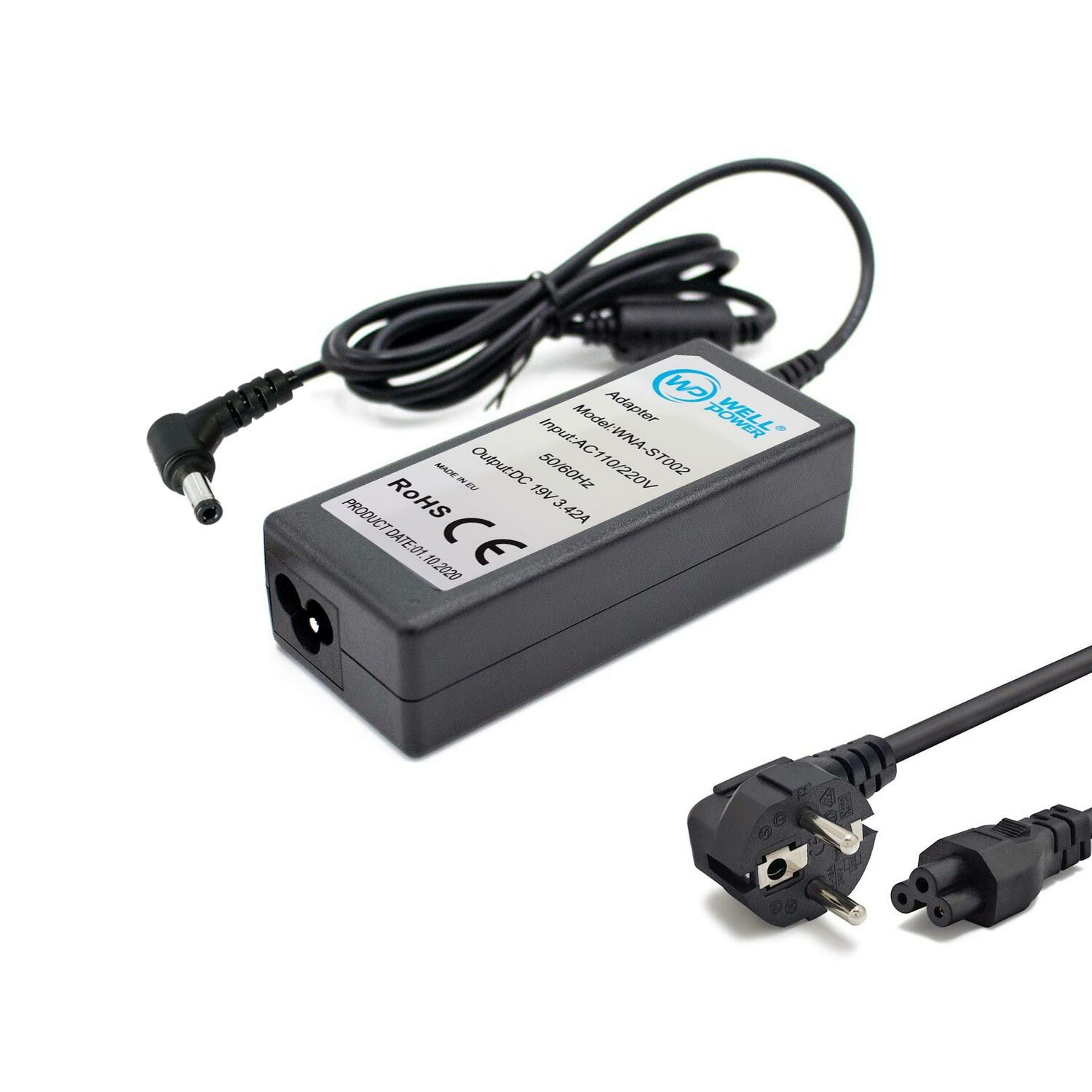NOTEBOOK ADAPTÖR 19V 3.42A 5.5X2.5 TOSHIBA ASUS WELLPOWER WNA-ST002