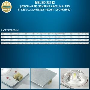 MBLED (4XPCB) 40 İnç Samsung Arçelik Altus JF P/N:01.JL.D40062235-083AS-F LSC400HN02