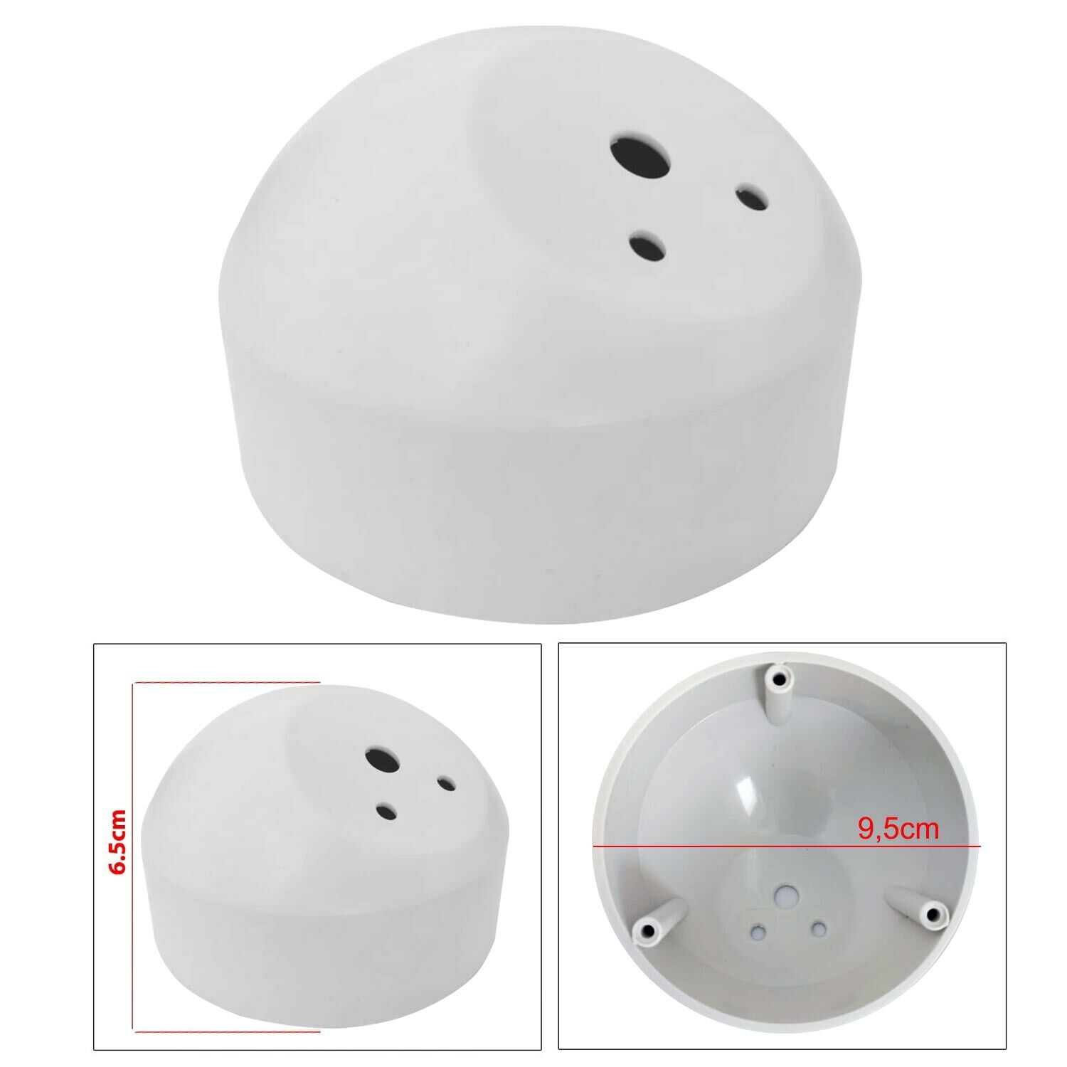 TWEETER DOME KABİN YUVASI 10CM TABANSIZ BEYAZ (2 ADET) POLAXTOR