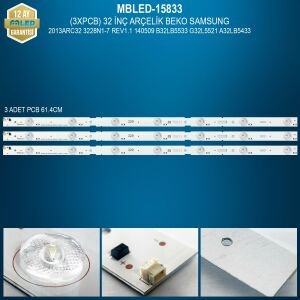 TAKIM LED-33 (3X329) 32 ARÇELİK BEKO SAMSUNG 2013ARC32 3228N1 7 REV1.1 B32LB5533 G32L5521 A32LB5433