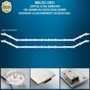 TAKIM LED-31 (2X345) 32 SAMSUNG R2 TYPE D3GE 320SM1 UE32H5373AS UE32H5373 UE32H5304AKXXE UE32H5303AW UE32EH5000W