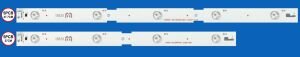 TAKIM LED-30 (5X233-5X234) 43 GRUNDIG ARÇELİK BEKO SAMSUNG L05 R04 2015ARC430 3228 150716 LM41-00173A-00174A