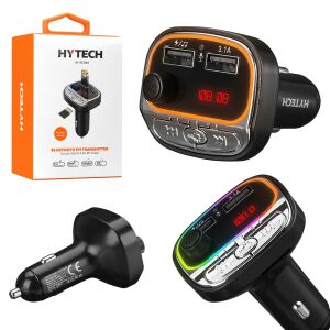 FM TRANSMITTER BLUETOOTH USB TF DİJİTAL EKRAN IŞIKLI HYTECH HY-XCB40