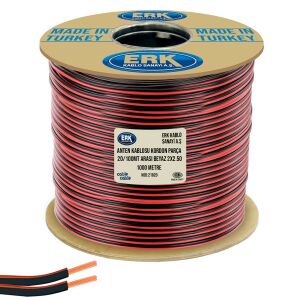 HOPARLÖR KABLOSU KORDON PARÇA 50/100MT ARASI 2X2.50 SİYAH 750MT CABLECABLE