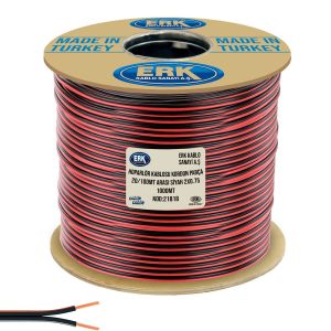 HOPARLÖR KABLOSU KORDON PARÇA 50/100MT ARASI 2X0.75 SİYAH 1000MT CABLECABLE