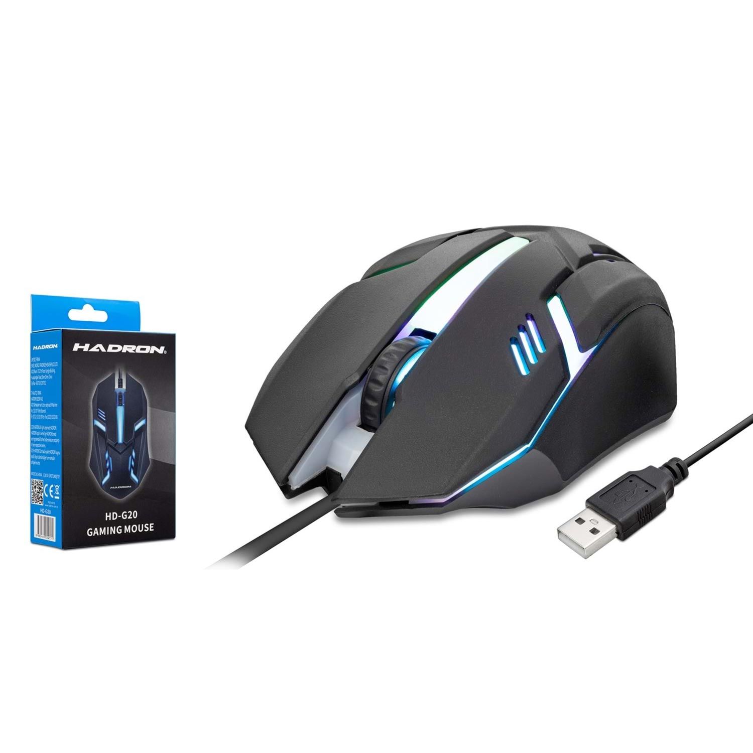 OYUNCU MOUSE KABLOLU 1600DPI HADRON HR-G20