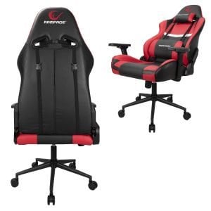 OYUNCU KOLTUĞU GAMING 3D AYARLI SİYAH KIRMIZI RAMPAGE KL-R56