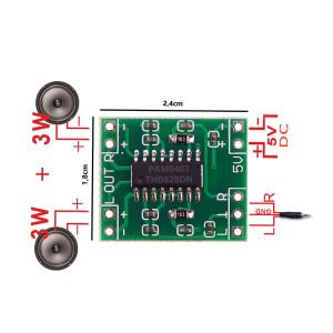 ANFİ DEVRESİ 5V GÜÇ KARTI PAM-8403