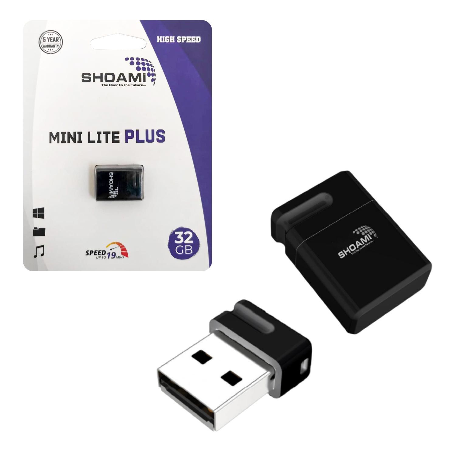 USB FLASH BELLEK 32GB MİNİ LITE PLUS SHOAMİ SH-UM32