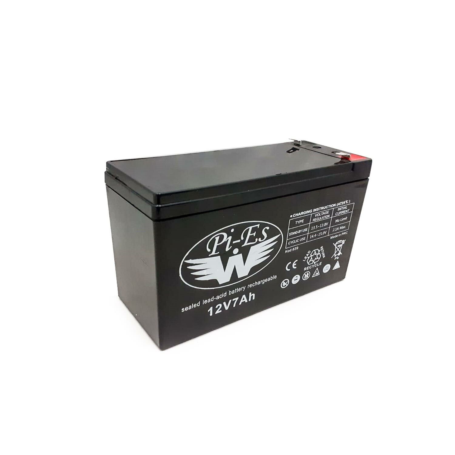 AKÜ 12V 7A (15X6.2X9.5CM) WPİES