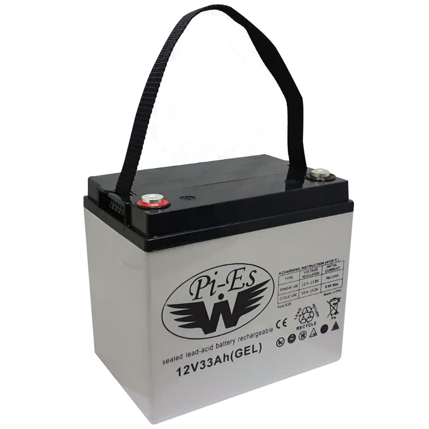 AKÜ 12V 33A ENGELLİ ARAÇ AKÜSÜ JEL (19.2X17X13CM) WPİES