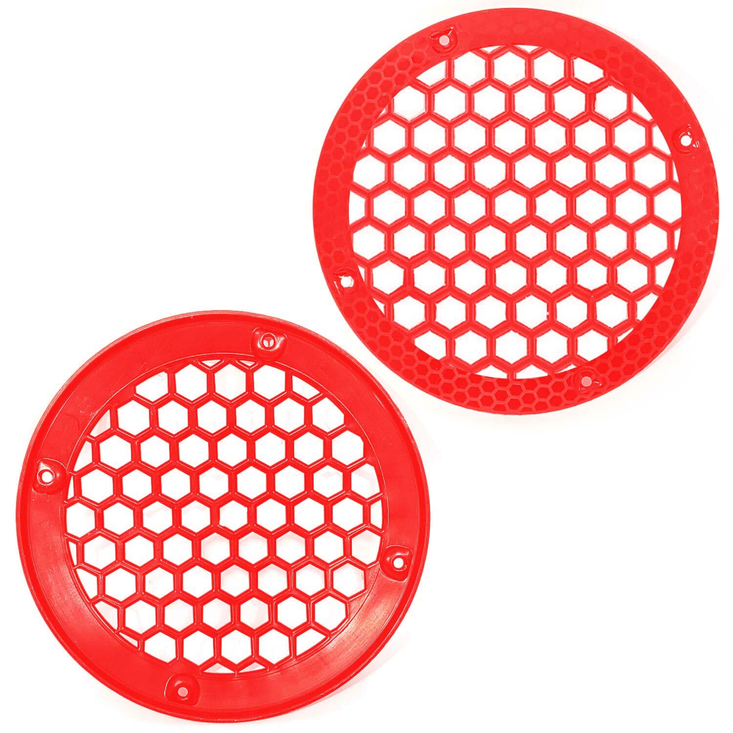 HOPARLÖR KAPAK 20CM KIRMIZI PLASTİK (2 ADET)