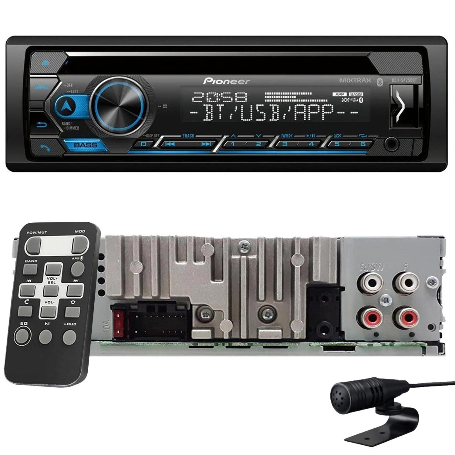PIONEER DEH-S4250BT Oto Teyp 4X50 Watt Bluetooth Mobil Aplikasyon Cd Usb Fm Aux