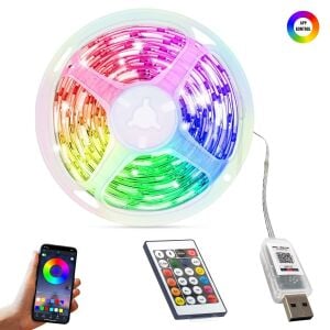 RGB ŞERİT LED 5V USB KUMANDALI 10MT HIGHTEK HT-3261