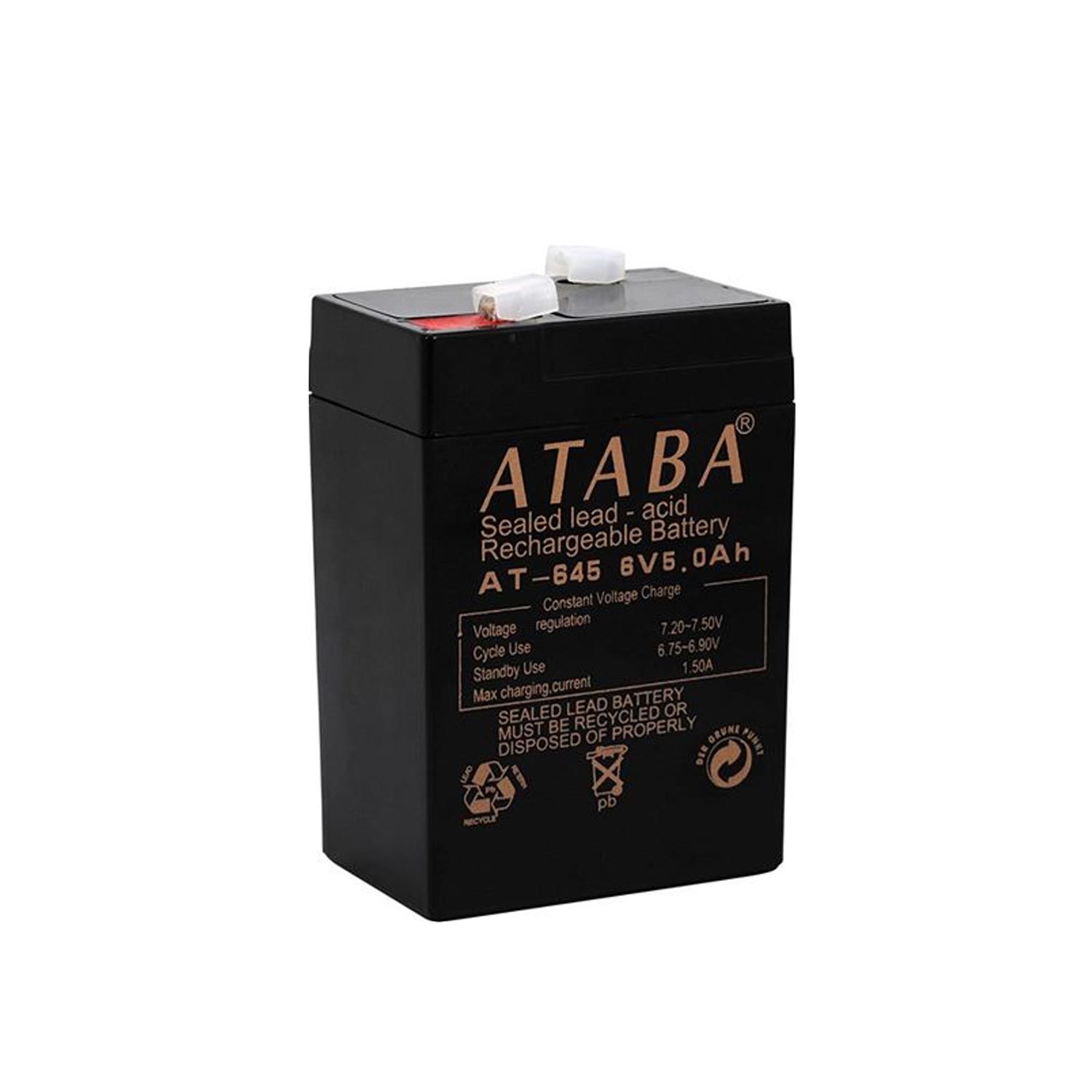 AKÜ 6V 5A (7X10X4.7CM) ATABA AT-645