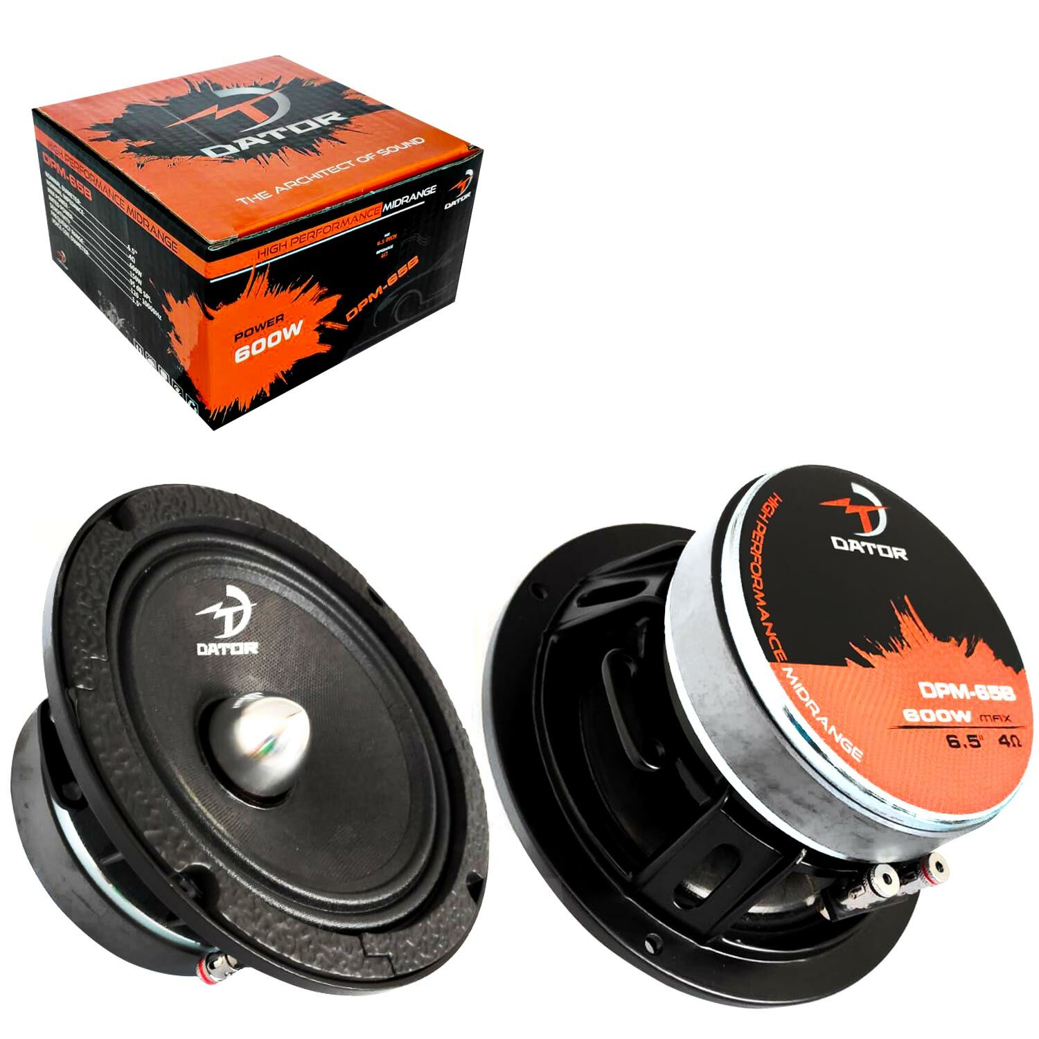 DATOR DPM-65B Oto Midrange 16cm 600 Watt 2 Adet