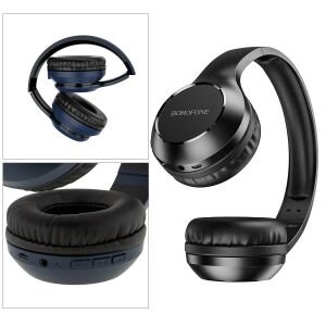KABLOSUZ KULAK ÜSTÜ KULAKLIK BLUETOOTH BOROFONE BO-12