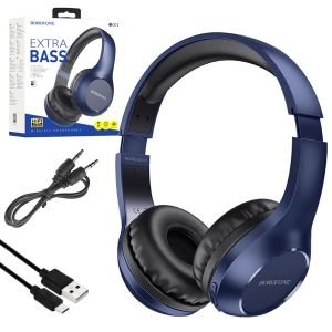 KABLOSUZ KULAK ÜSTÜ KULAKLIK BLUETOOTH BOROFONE BO-12