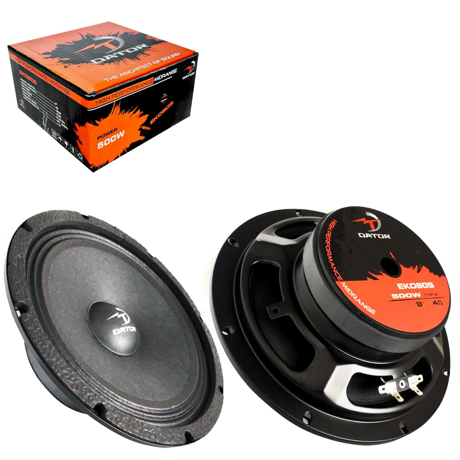 DATOR EKO80S Oto Midrange 20cm 500 Watt 2 Adet