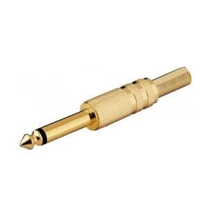 GİTAR JACK 6.3MM MONO GOLD METAL DY-1061G