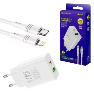 ŞARJ ADAPTÖR TYPE-C TO IPHONE APPLE PD20W BOROFONE BA-56A