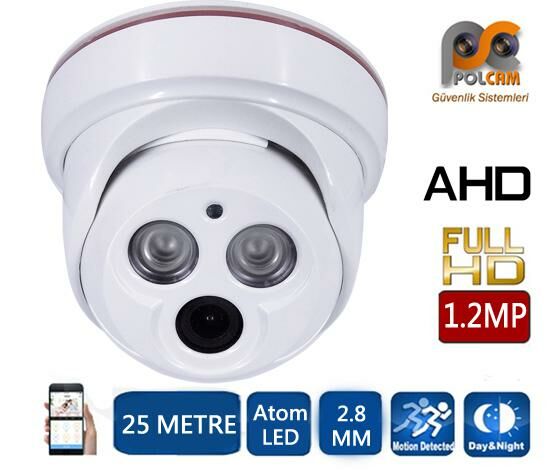 AHD KAMERA DOME 1.2MP 2.8MM POLCAM PC-1004