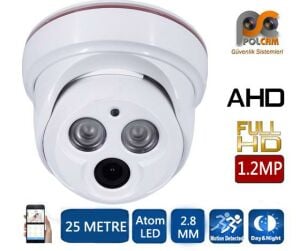 AHD KAMERA DOME 1.2MP 2.8MM POLCAM PC-1004