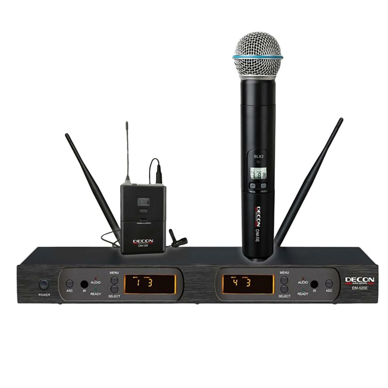 UHF KABLOSUZ MİKROFON 1 EL 1 YAKA DECON DM-520T