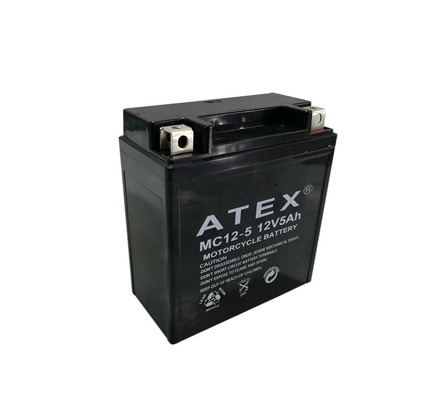 AKÜ 12V 5A MOTOSİKLET AKÜSÜ (11.5X12.5X6CM) ATEX MC12-5