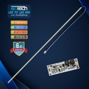 KOD-590 TV LED BAR + DRIVER UNIVERSAL KESİLEBİLİR TÜM MODELLERE UYUMLU 64LED