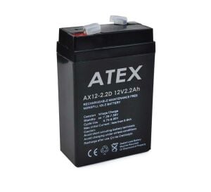 AKÜ 12V 2.2A DİK (7X10X4.5CM) ATEX