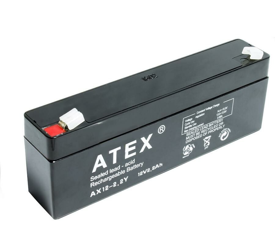 AKÜ 12V 2.2A YATIK (17.5X6X3.5CM) ATEX