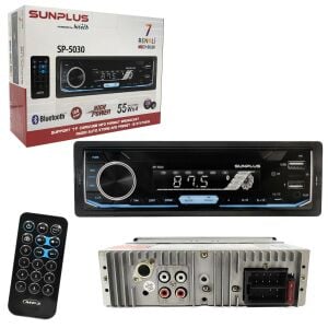 OTO TEYP 4X55W BT/2XUSB/SD/FM/AUX 7 RENKLİ SUNPLUS SP-5030