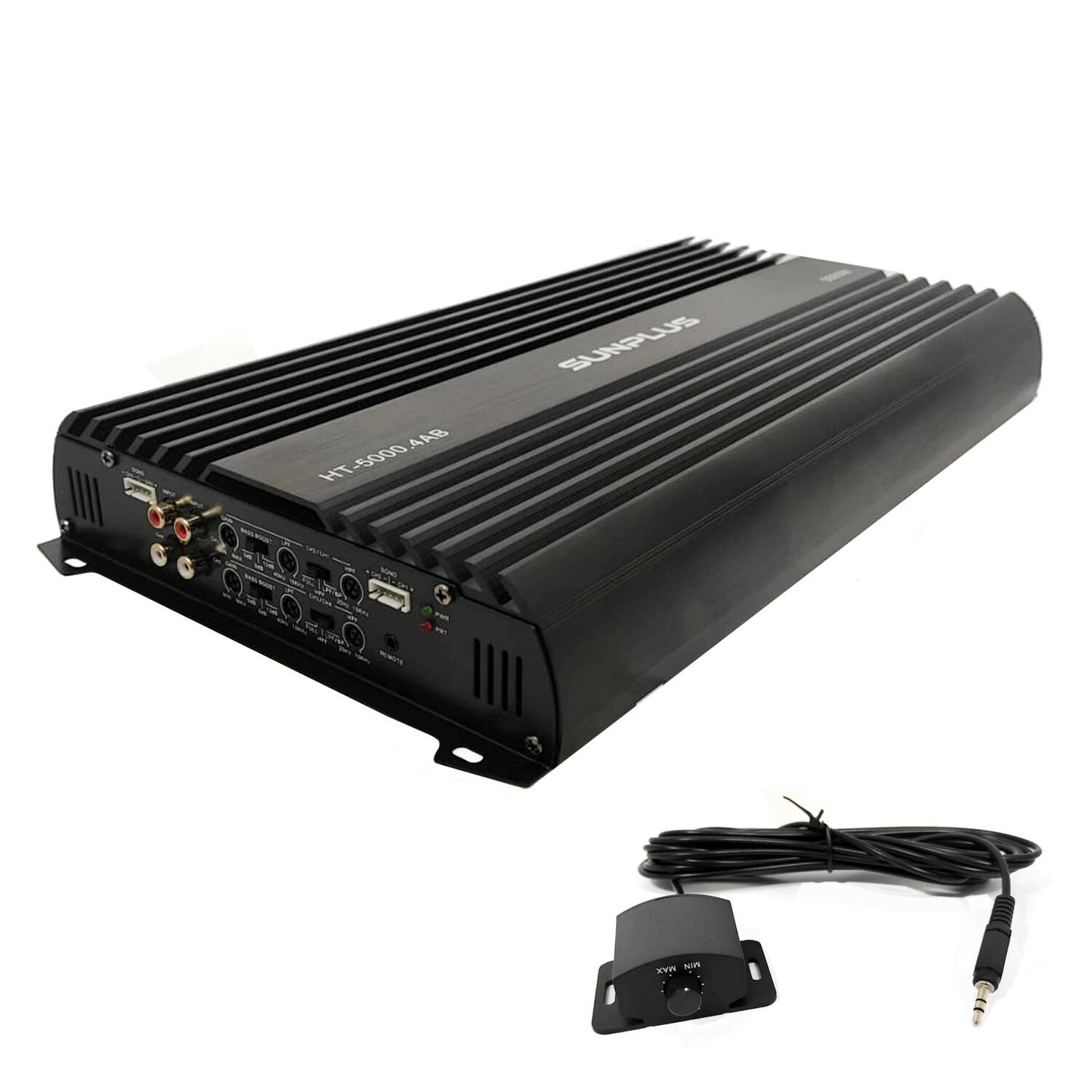 OTO ANFİ 5000W 4 KANAL BASS KONTROL SUNPLUS HITECH HT-5000.4AB