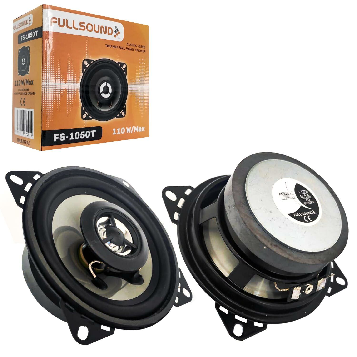 FULLSOUND FS-1050T Oto Hoparlör 10cm 100 Watt Tweeterli 1 Adet