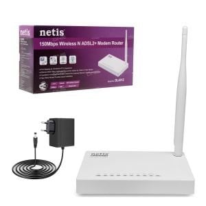 KABLOSUZ MODEM ROUTER 4 PORT 150 MBPS ADSL2+ NETİS DL-4312
