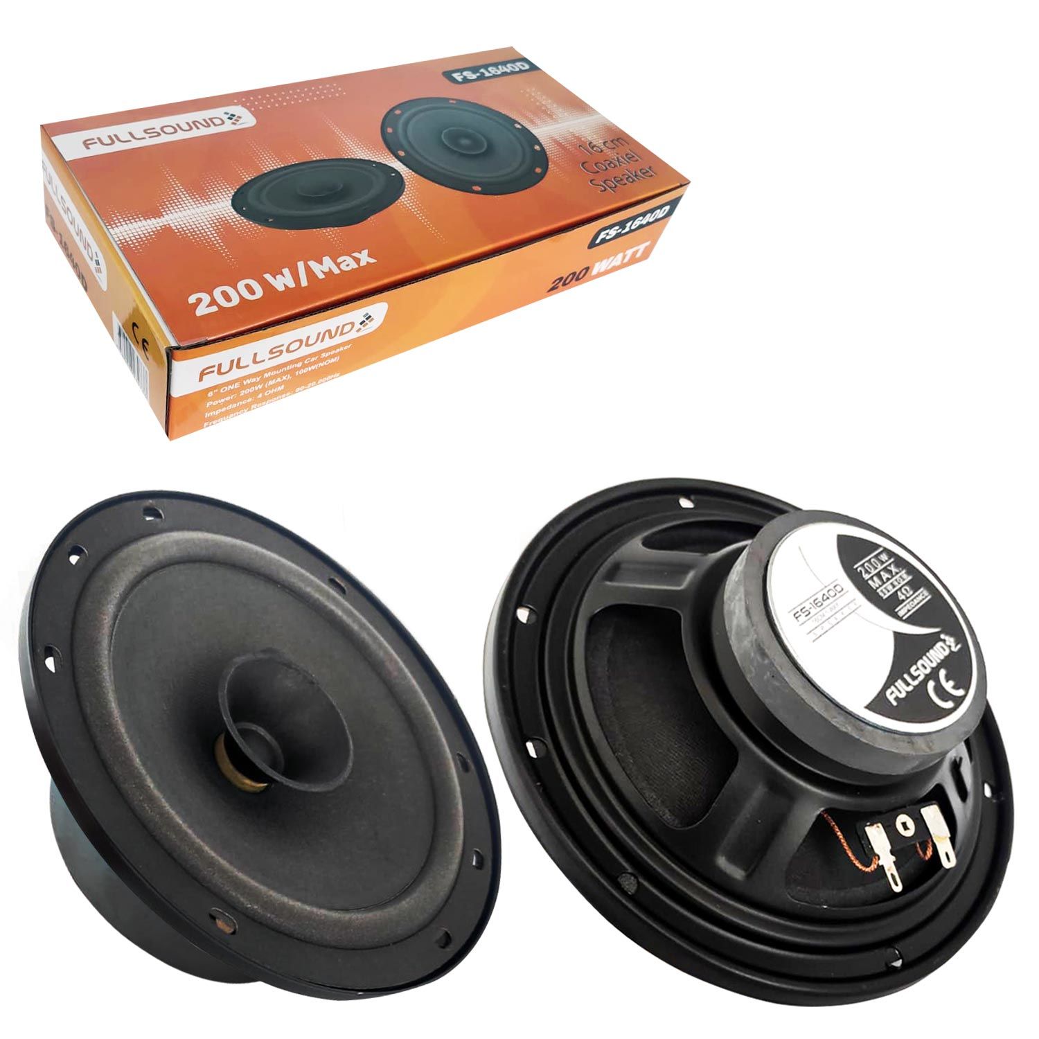 FULLSOUND FS-1640D Oto Hoparlör 16cm 200 Watt 2 Adet