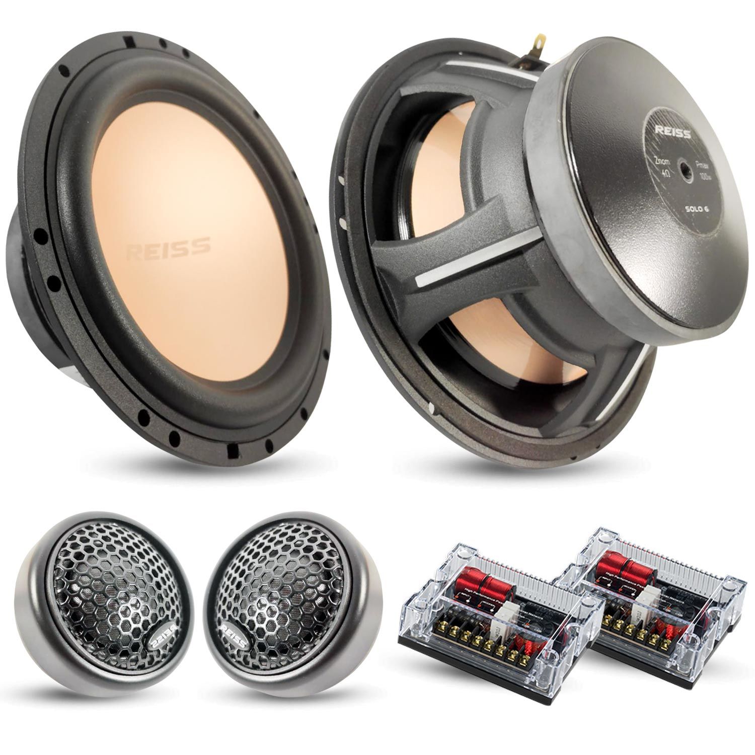 OTO MIDRANGE COMPONENT 16CM 100W KAPAKLI 2 ADET REISS AUDIO RS-SOLO6