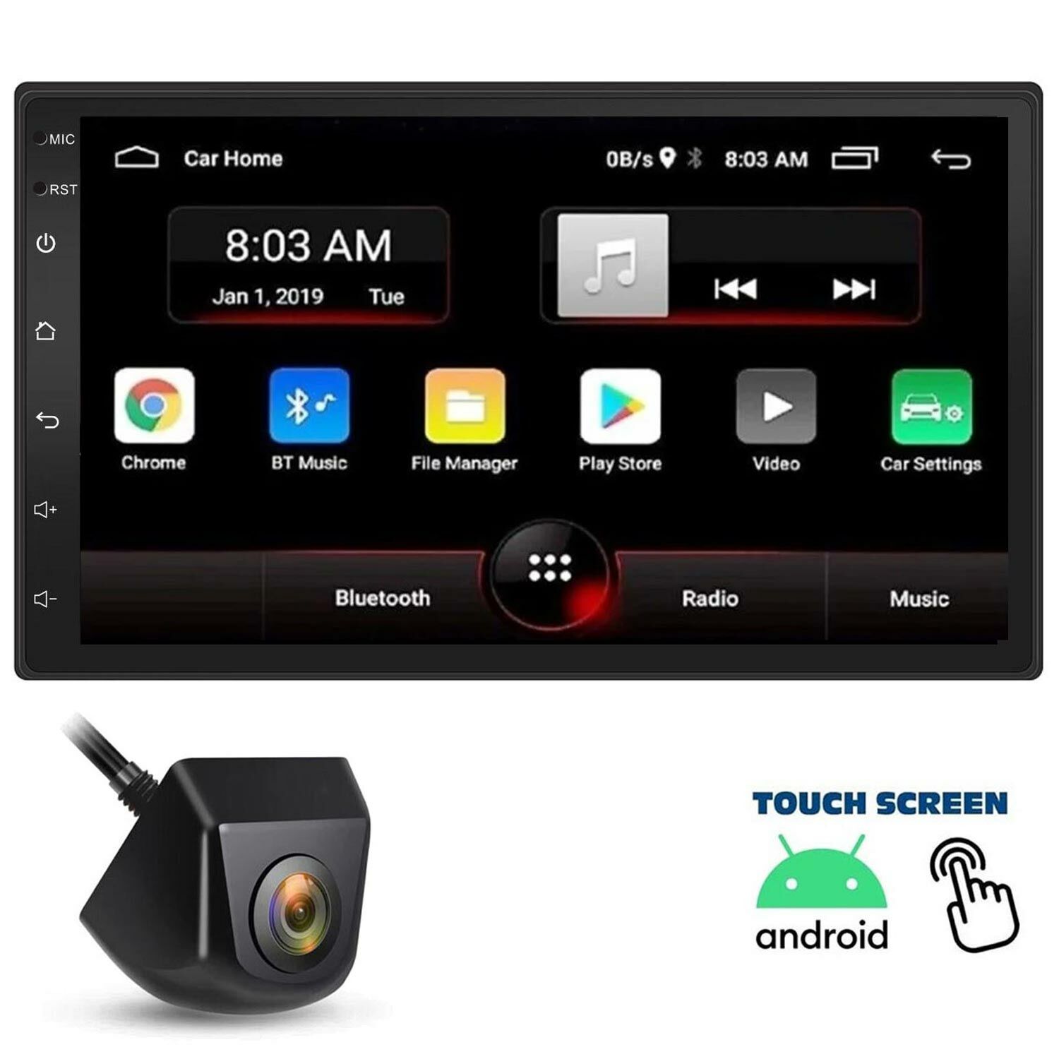 MULTIMEDIA ANDROID 7 4X45W 1GB RAM 16 ROM WIFI/GPS/BT/USB KAMERALI NAVIGOLD DS-649