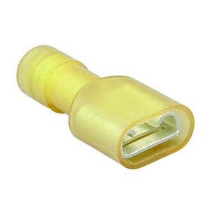 FASTON POLYAMİD KABLO UCU DİŞİ 4-6MM 0.8X6.35 SARI JAMESON JPFD-5638