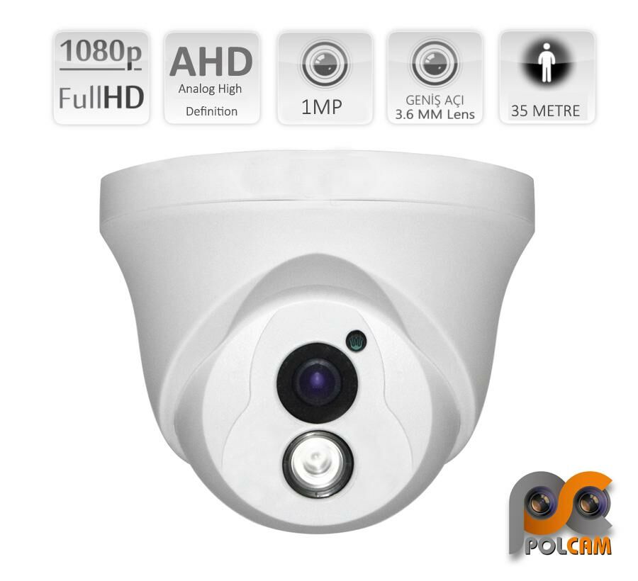 AHD KAMERA DOME 1MP 3.6MM POLCAM PLX-16657