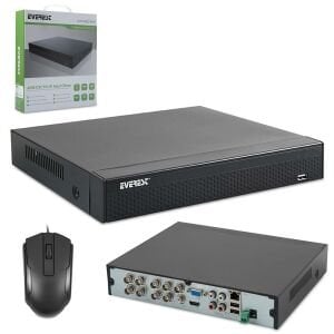 KAYIT CİHAZI NVR 8 KANAL AHD/NVR//IP/TVI HIBRIT 2MP 1080N EVEREST XVR-208D
