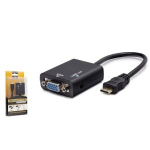 ÇEVİRİCİ MINI HDMI TO VGA + AUDIO HADRON HDX-7762