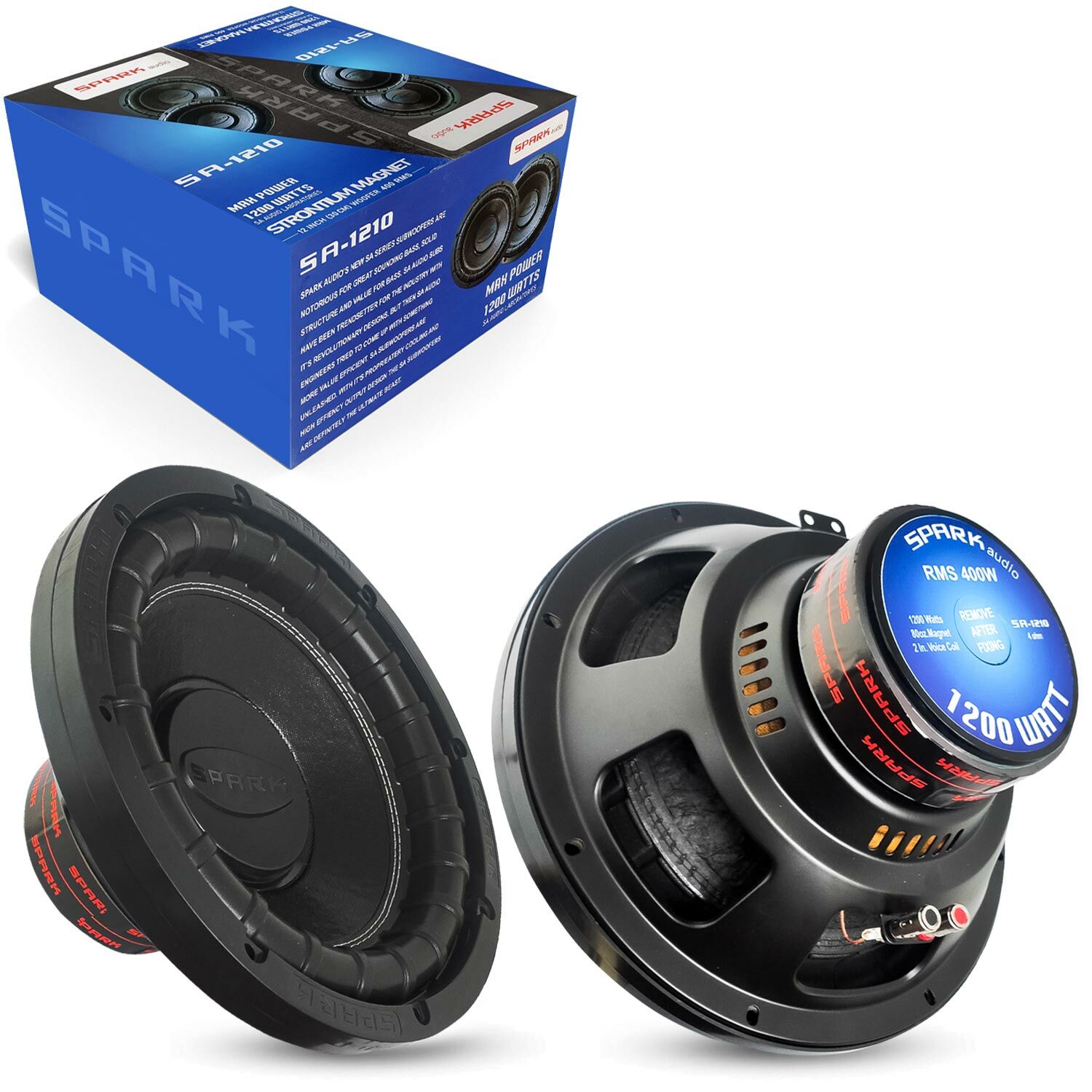 SPARK SA-1210 Oto Bass Subwoofer 30cm 1200 Watt 1 Adet
