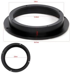 HOPARLÖR YÜKSELTME KASNAK 13CM PLASTİK (2 ADET)
