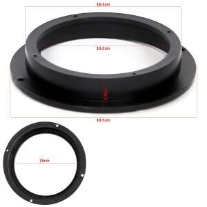 HOPARLÖR YÜKSELTME KASNAK 16CM PLASTİK (2 ADET)