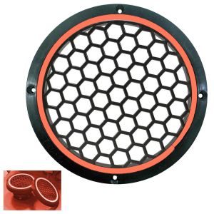 POLAXTOR Midrange Kapağı Neon Ledli 16cm Turuncu 2 Adet