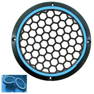 POLAXTOR Midrange Kapağı Neon Ledli 16cm Turkuaz 2 Adet