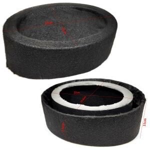 BOŞ KABİN OVAL YÜKSELTME SİYAH PLASTİK (2 ADET)